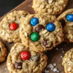 M&M-Cookies mit Haferflocken