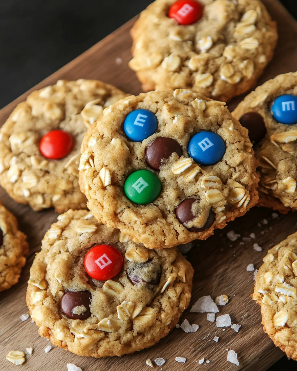 M&M-Cookies mit Haferflocken