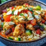 Marokkanische H&uuml;hner-Couscous-Sch&uuml;ssel