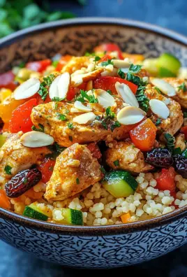 Marokkanische Hühner-Couscous-Schüssel 24 Marokkanische Hühner-Couscous-Schüssel