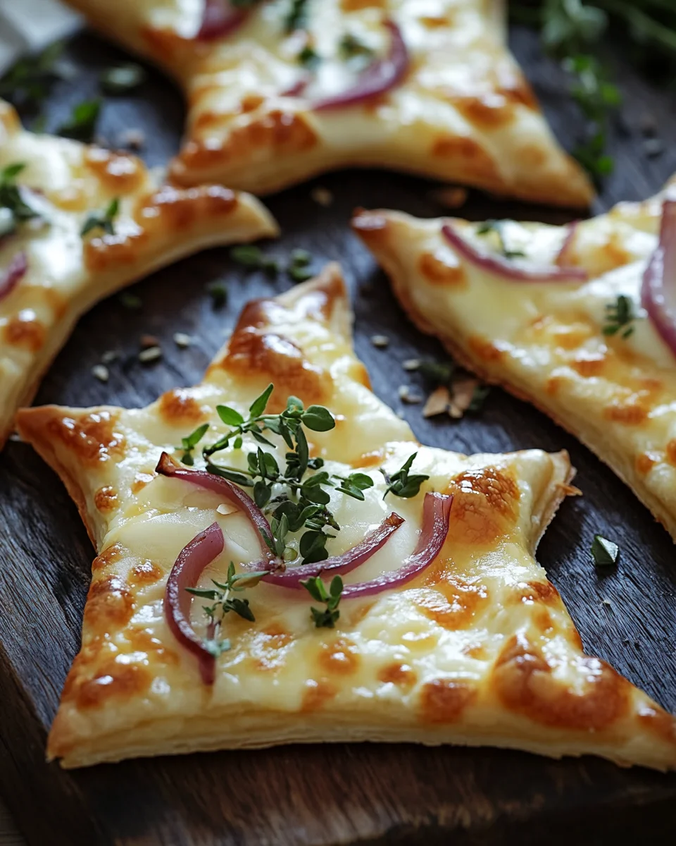 Mini-Flammkuchen-Sterne