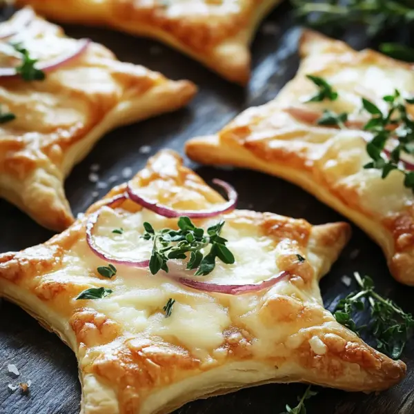 Mini-Flammkuchen-Sterne