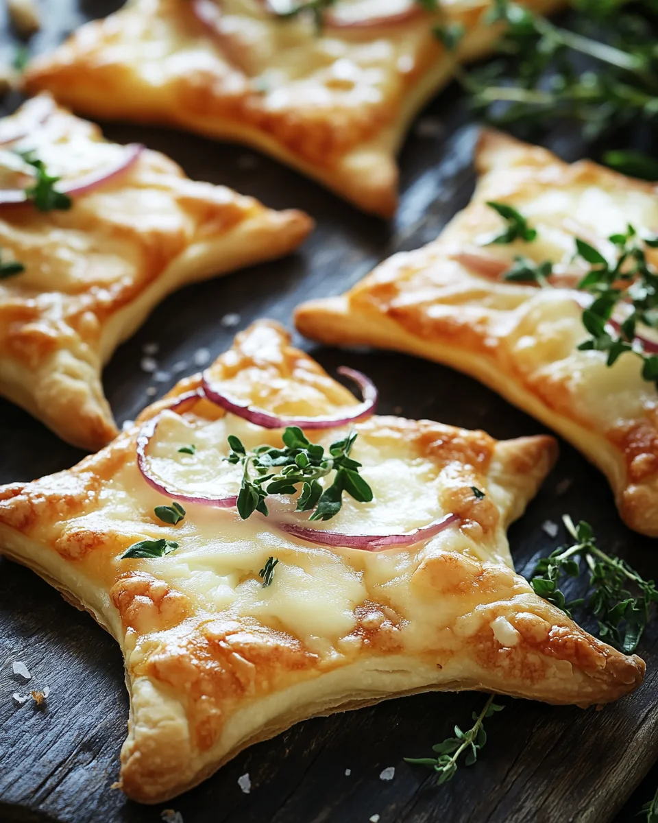 Mini-Flammkuchen-Sterne