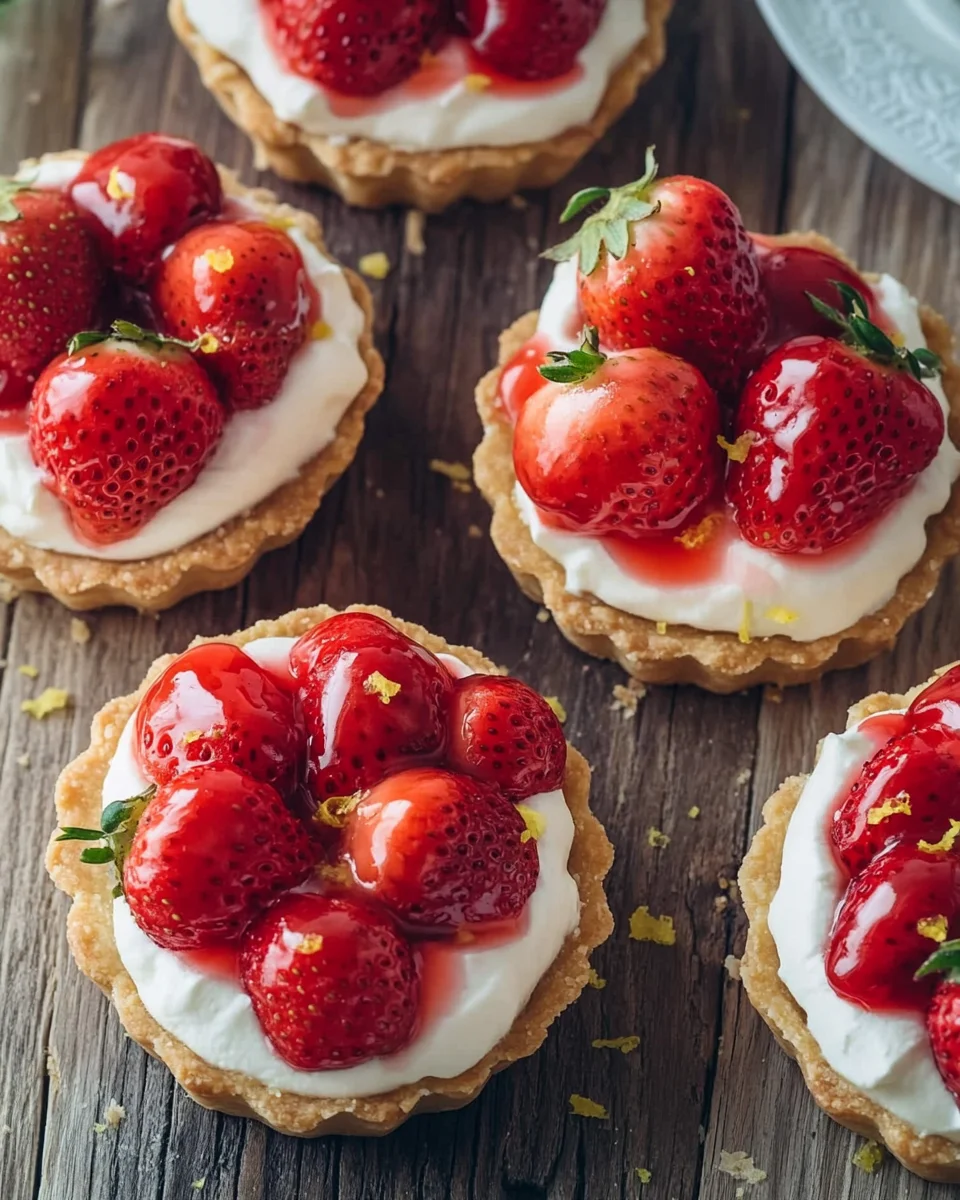 Mürbeteig Tartelettes mit Erdbeeren und Mascarponecreme 17 Mürbeteig