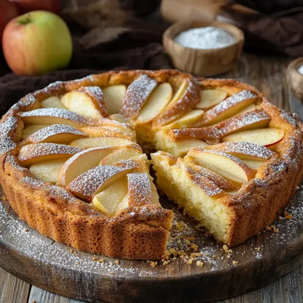 Omas versunkener Apfelkuchen