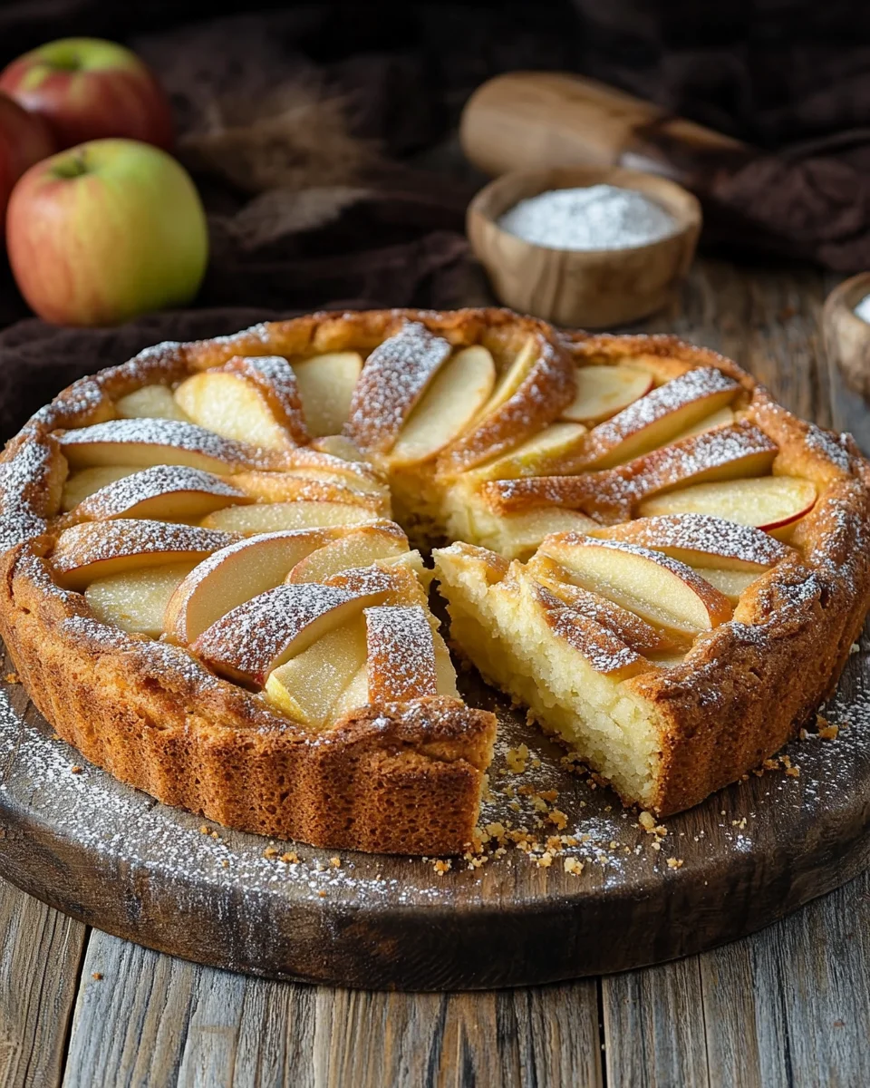 Omas versunkener Apfelkuchen