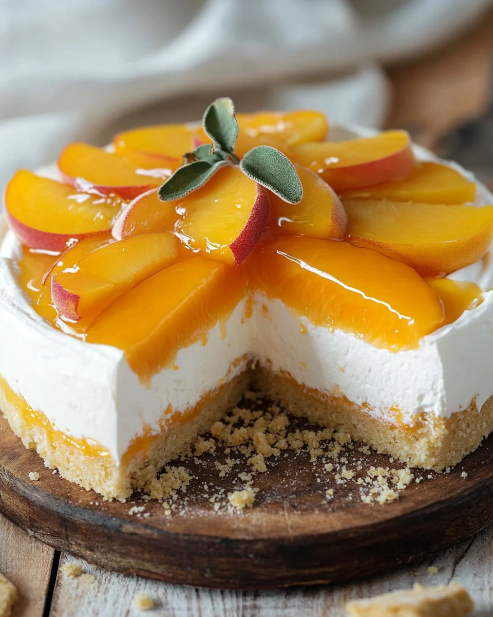 Pfirsich Maracuja Torte ohne Backen 20 Pfirsich