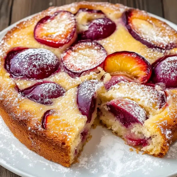 Pflaumenkuchen mit Schmand