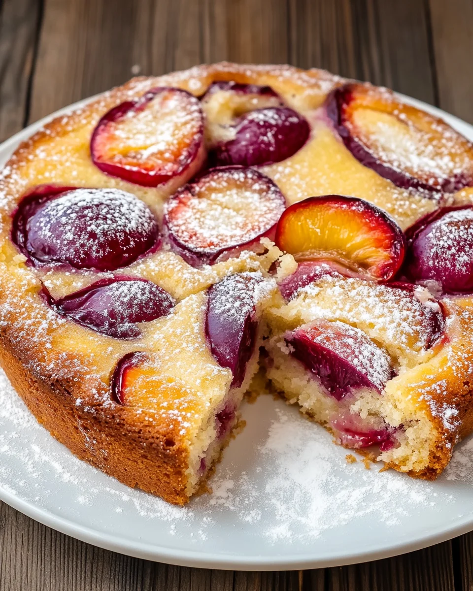 Pflaumenkuchen mit Schmand