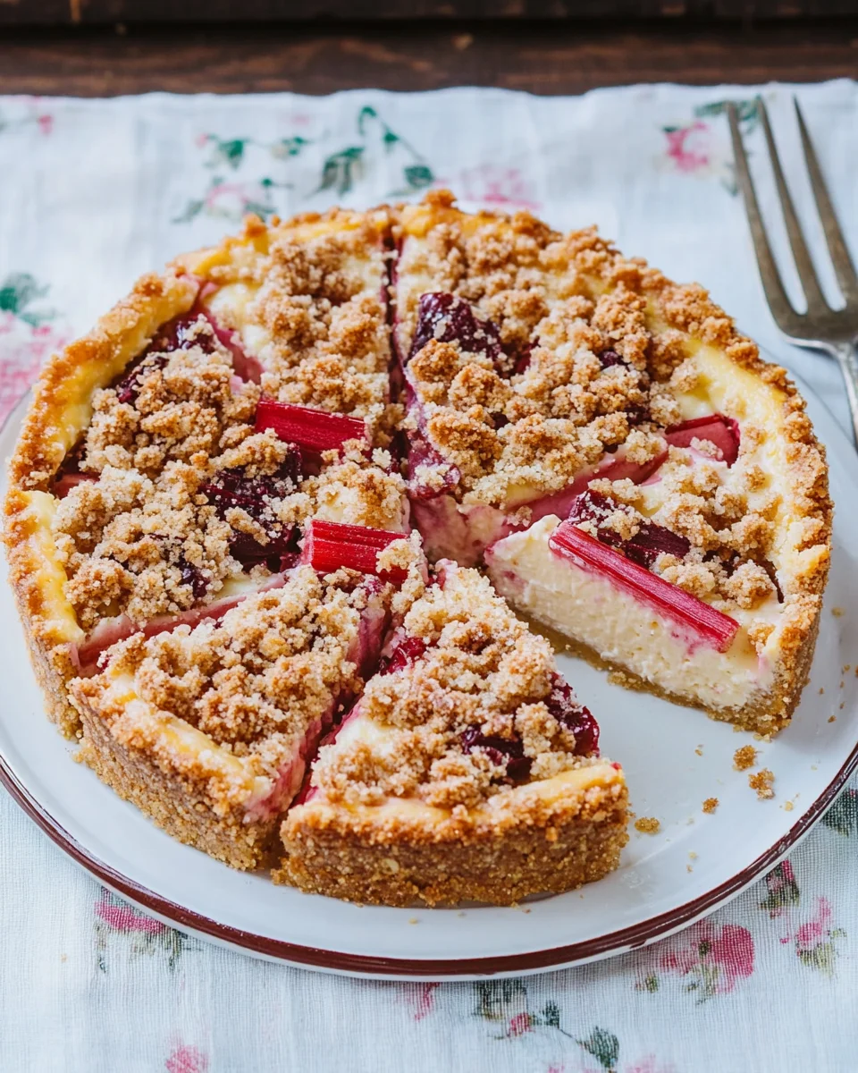 Homepage 12 Rhabarber-Cheesecake mit Streuseln