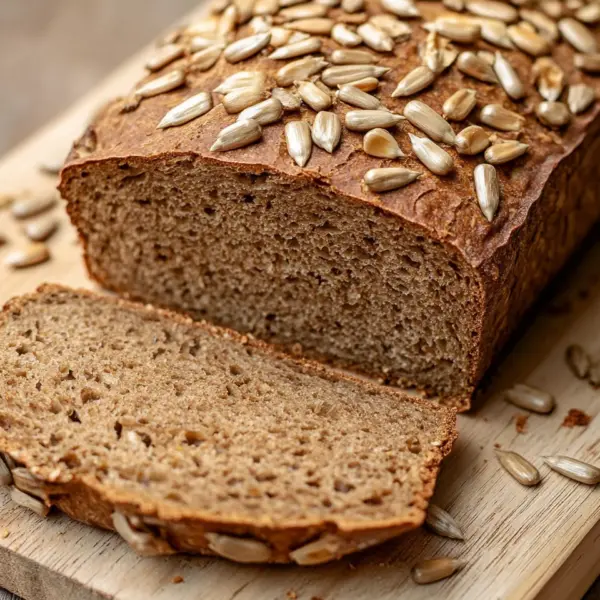Roggenvollkornbrot mit Sonnenblumenkernen
