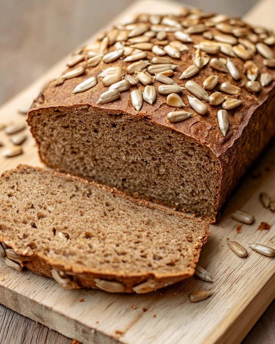 Roggenvollkornbrot mit Sonnenblumenkernen