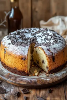 Saftiger und lockerer Eierlikörkuchen mit Schokoraspeln