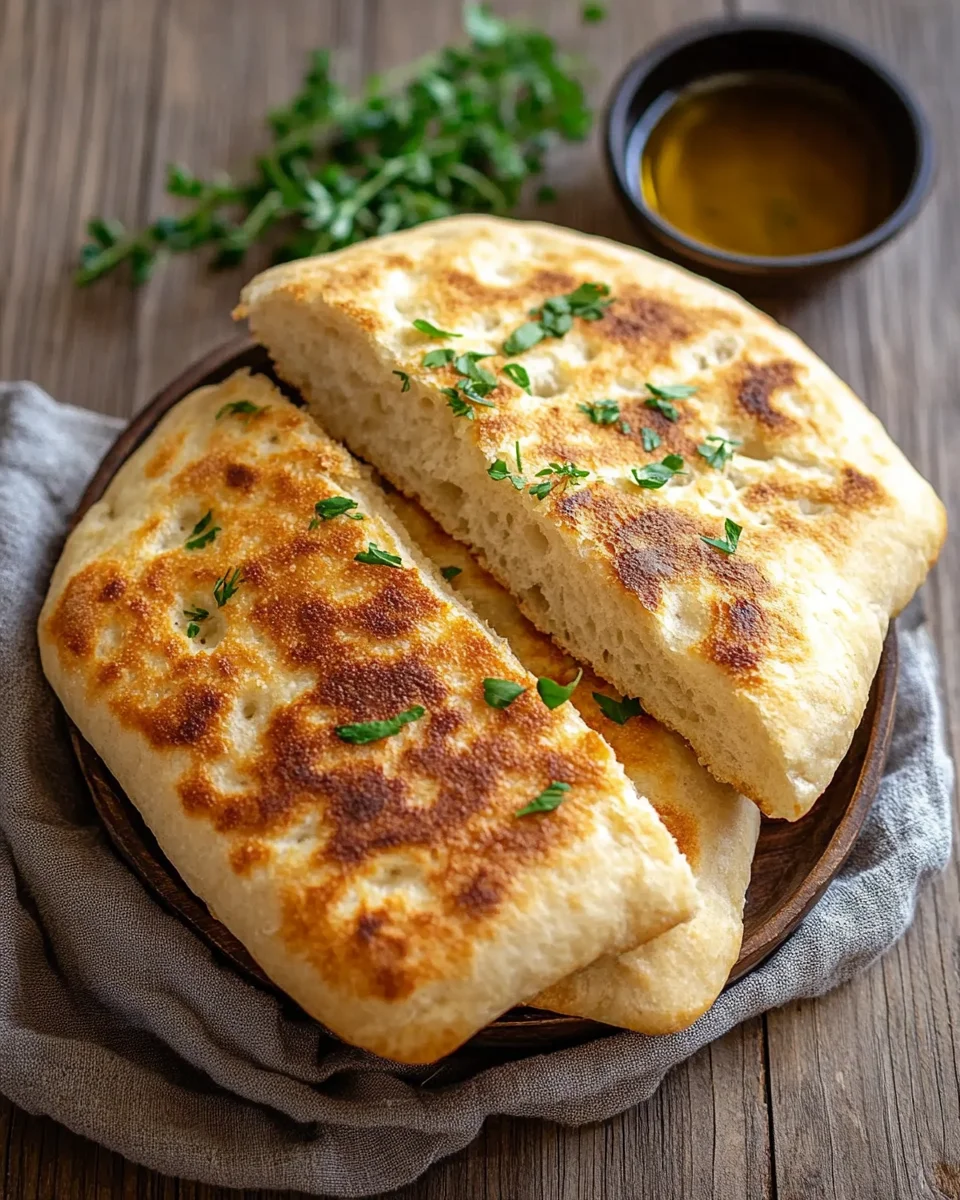 Schnelles Pfannenbrot ohne Hefe 14 Schnelles