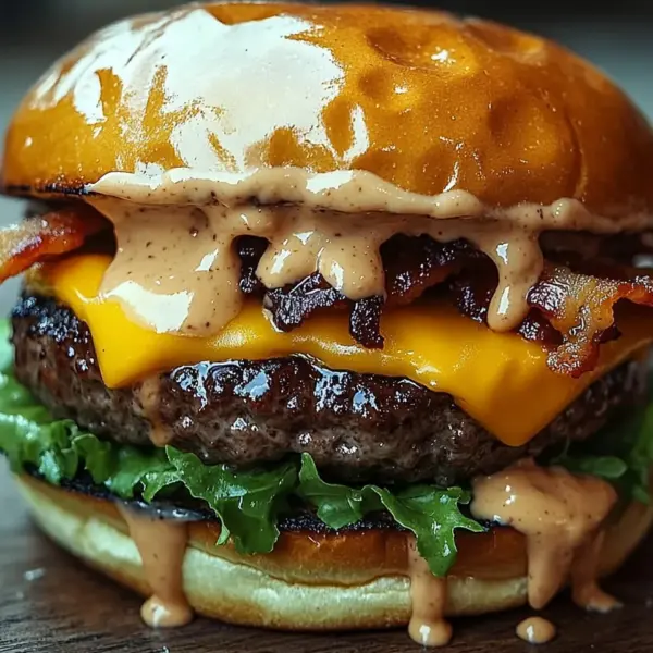 Smash-Burger mit Baconnaise-Soße