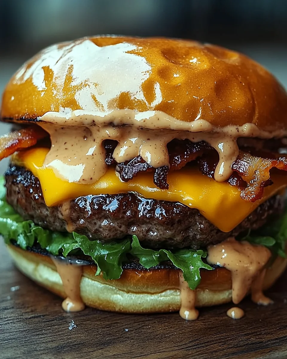 Smash-Burger mit Baconnaise-Soße