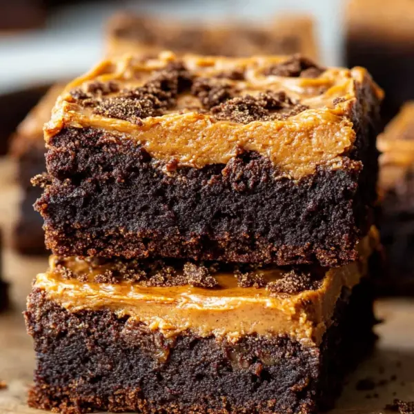 Spekulatius Brownies mit Lotus Biscoff Brotaufstrich