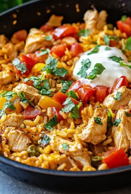 Taco-Pfanne mit Huhn und Reis