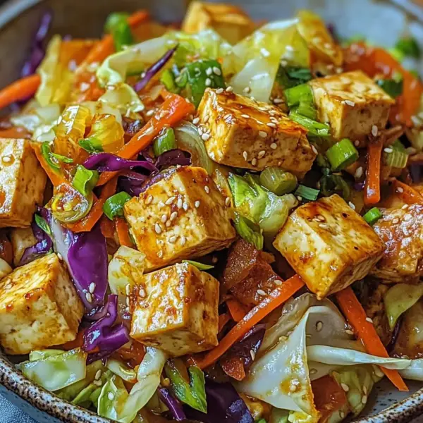 Tofu Kohlgemüse Pfanne