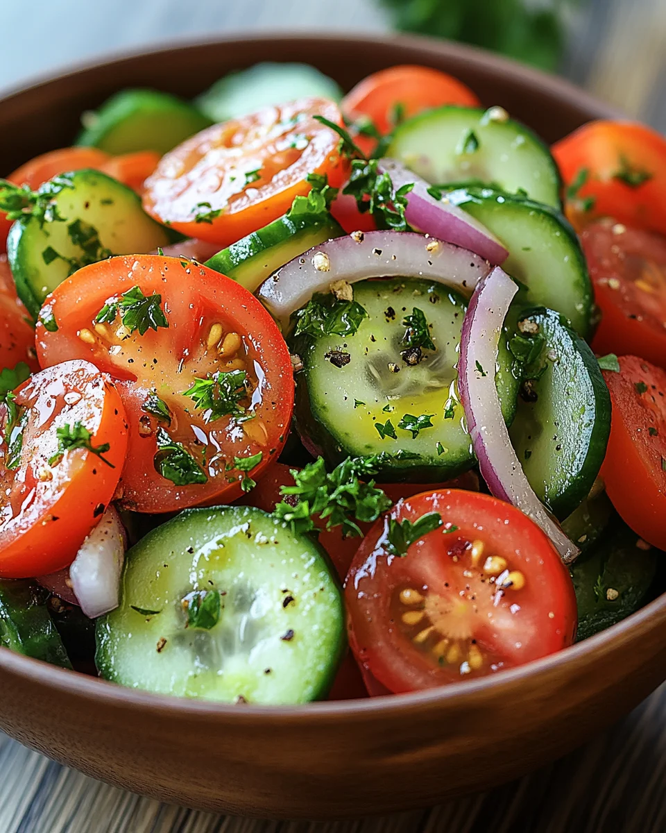 Tomaten-Gurken-Salat