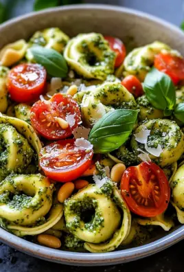 Tortellini-Salat mit Pesto