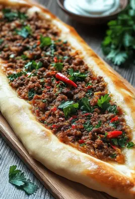 Türkische Pide mit Hackfleisch 24 Türkische Pide mit Hackfleisch