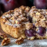 Walnuss-Zwetschgenkuchen mit Zimt-Streuseln