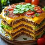 Cheeseburger-Torte