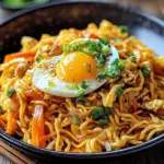 Chinesische Bratnudeln mit Ei