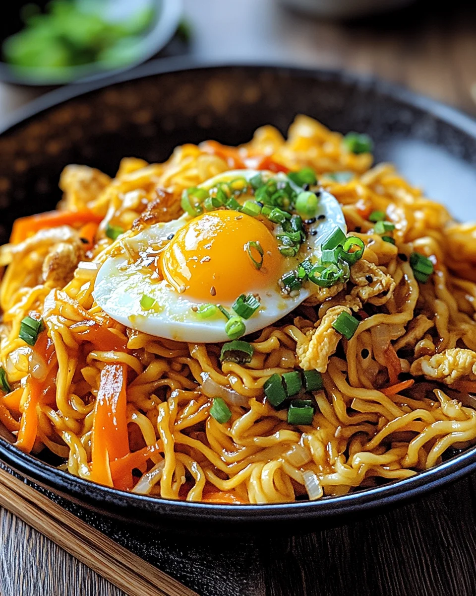 Chinesische Bratnudeln mit Ei