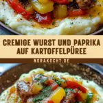 Cremige Wurst und Paprika auf Kartoffelpüree 17 Pinterest Hidden Image