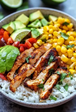 Fajita-Huhn-Burrito-Schüssel 20 Fajita-Huhn-Burrito-Schüssel