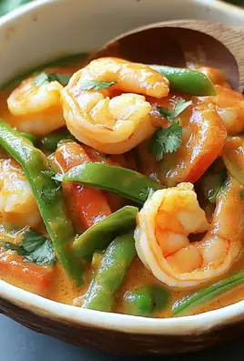 Garnelencurry mit Zuckerschoten