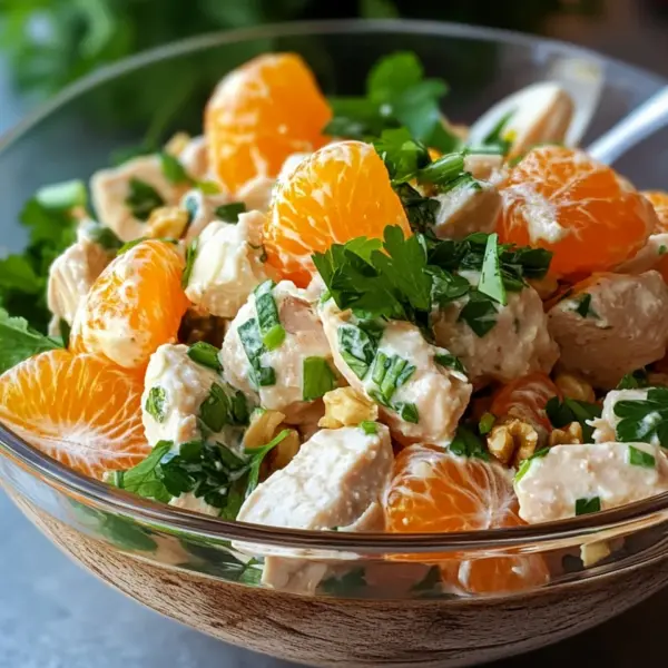 Geflügelsalat mit Mandarinen