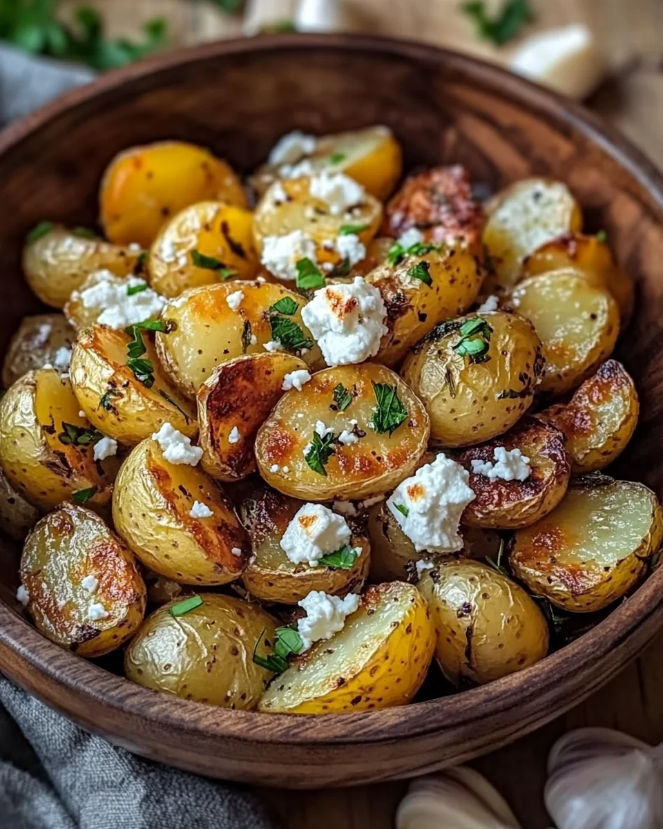 Ger&ouml;stete Kartoffeln mit Feta