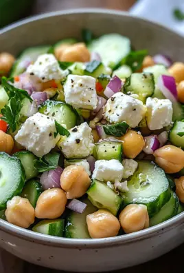 Gurkensalat mit Feta und Kichererbsen 22 Gurkensalat mit Feta und Kichererbsen