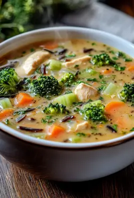 Hähnchen Brokkoli Wildreis Suppe 26 Hähnchen Brokkoli Wildreis Suppe