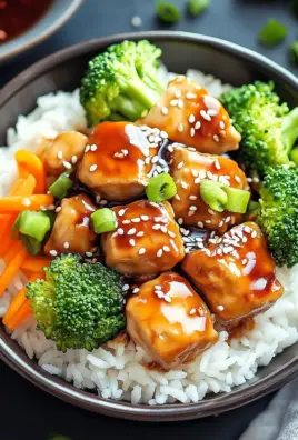Hähnchen-Teriyaki mit Brokkoli und Reis