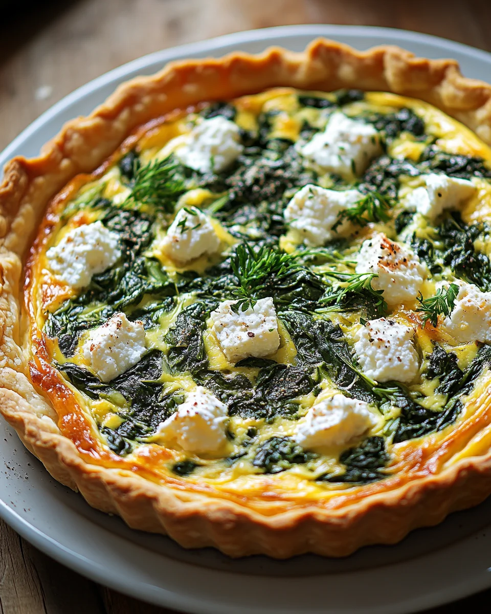 Hüttenkäse und Spinat Krustenlose Quiche 22 Hüttenkäse und Spinat Krustenlose Quiche