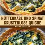 Hüttenkäse und Spinat Krustenlose Quiche 19 Pinterest Hidden Image