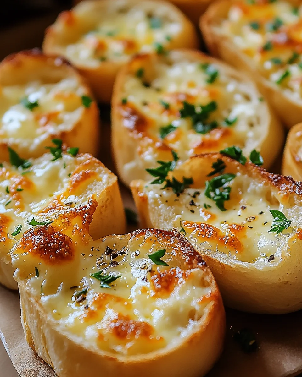 Käse Knoblauch Brot Häppchen 22 Käse