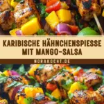 Karibische Hähnchenspieße mit Mango-Salsa 24 Pinterest Hidden Image