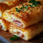 Knusprige Bl&auml;tterteig-Schinken-K&auml;se