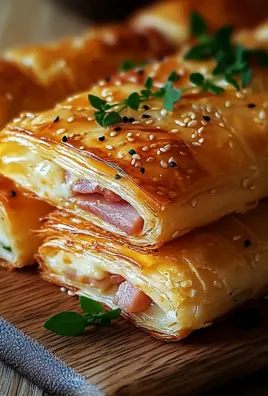 Knusprige Blätterteig-Schinken-Käse 24 Knusprige Blätterteig-Schinken-Käse