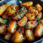 Knusprige Honig-Chili-Kartoffeln