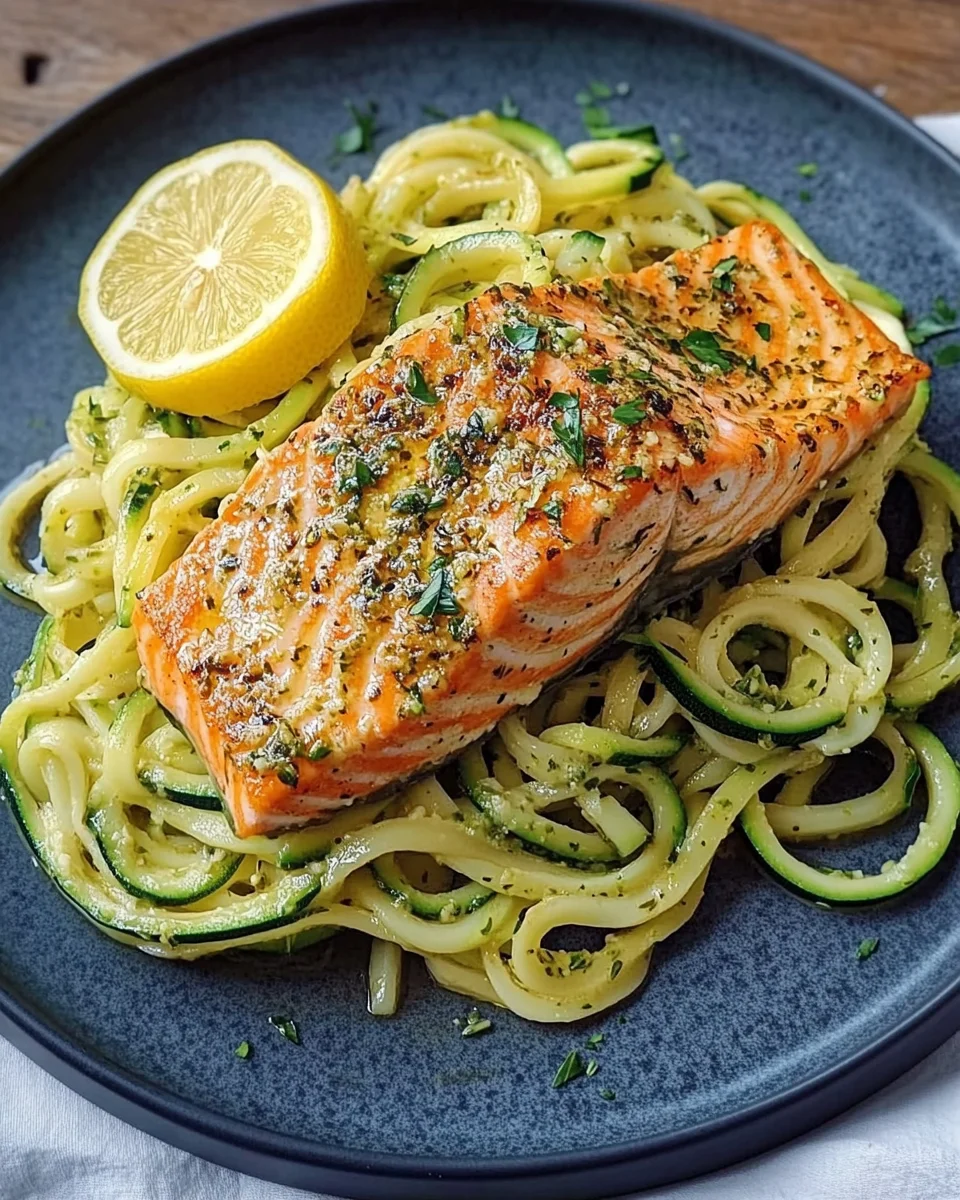 Kräuterlachs auf Zucchinipasta 21 Kräuterlachs auf Zucchinipasta