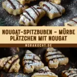 Nougat-Spitzbuben - Mürbe Plätzchen mit Nougat 19 Pinterest Hidden Image