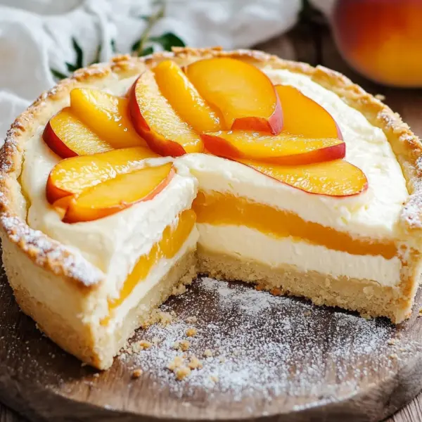 Pfirsich-Schmand-Kuchen Rezept