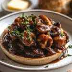 Pilzgulasch &agrave; la Bourguignonne