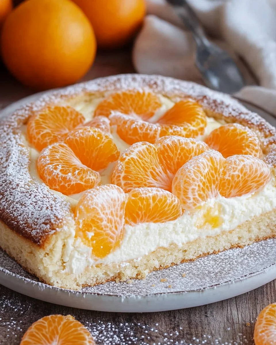 Schmandkuchen mit Mandarinen vom Blech 17 Schmandkuchen mit Mandarinen vom Blech